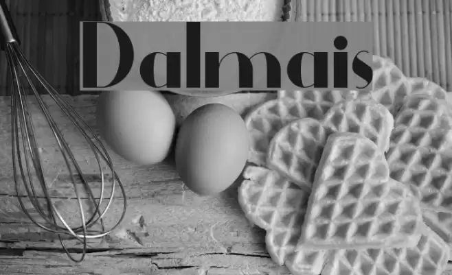 Dalmais Font examples