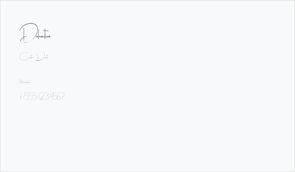 Dalmantina Business Card