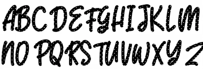 Dalmaspot Regular Font Litere mari