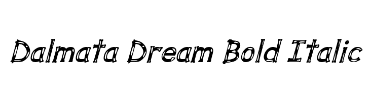 Dalmata Dream Bold Italic Font