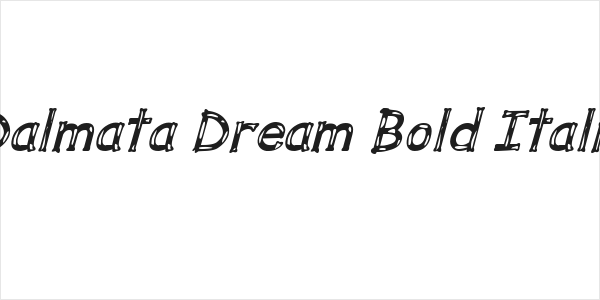 Dalmata Dream Bold Italic Logo