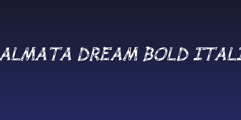Dalmata Dream Bold Italic Social Header