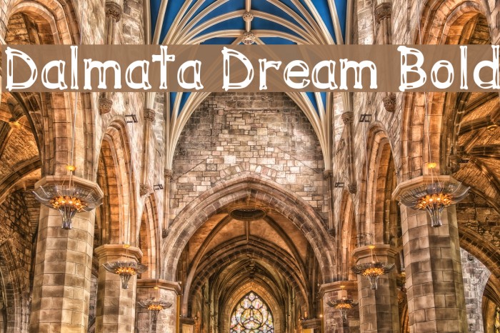 Dalmata Dream Bold Font examples