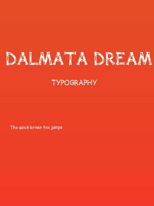 Dalmata Dream Bold Poster