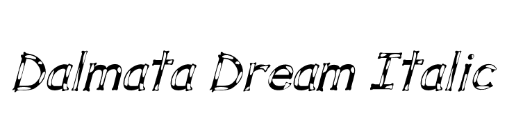 Dalmata Dream Italic Font
