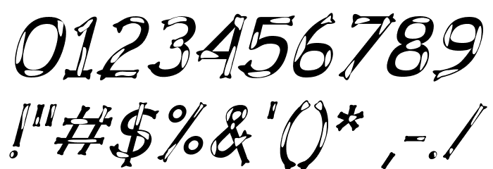 Dalmata Dream Italic Font OTHER CHARS