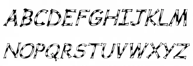 Dalmata Dream Italic Schriftart Groß