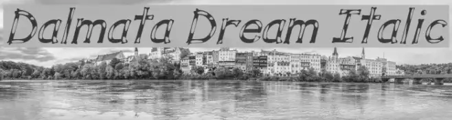 Dalmata Dream Italic Example 1