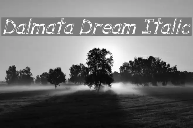 Dalmata Dream Italic Example 2