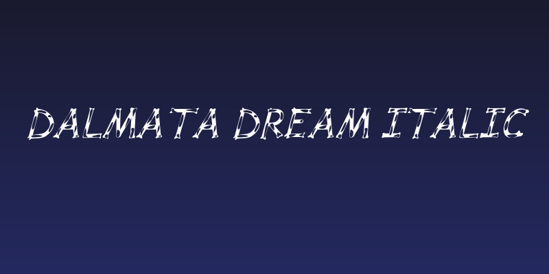 Dalmata Dream Italic Social Header