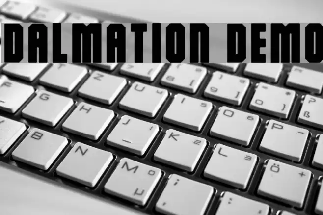 Dalmation Demo Font examples