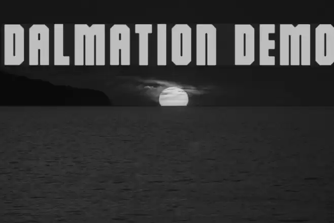 Dalmation Demo Font examples