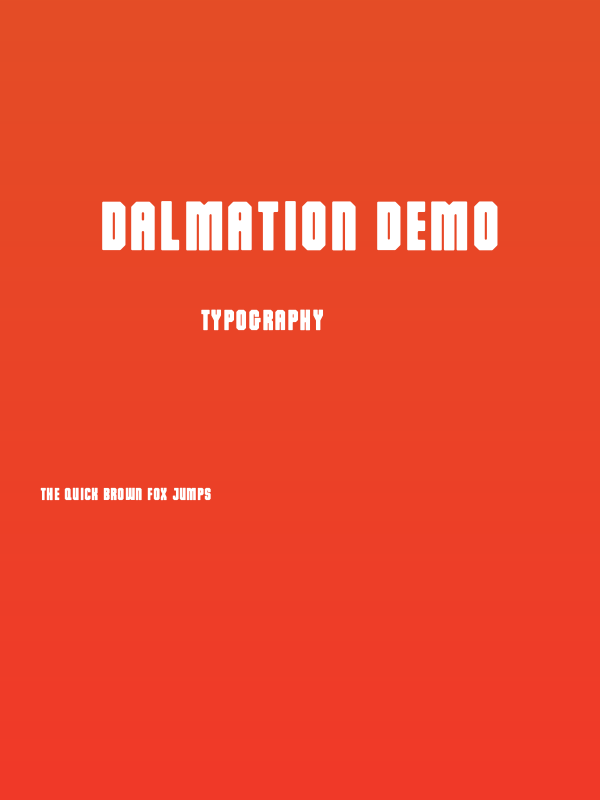Dalmation Demo Poster
