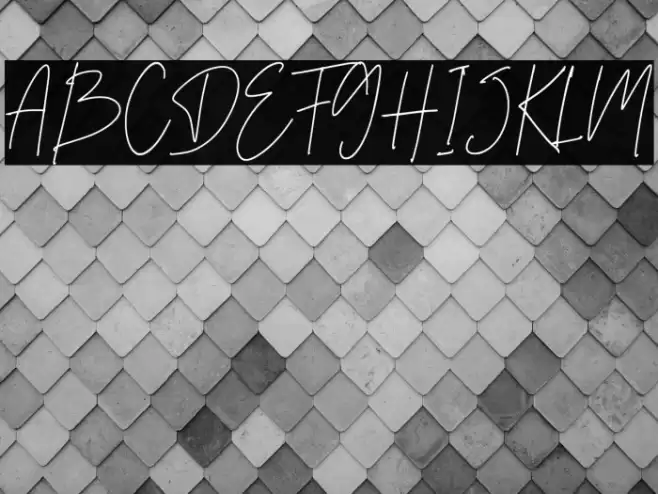 Daltana Demo Font examples