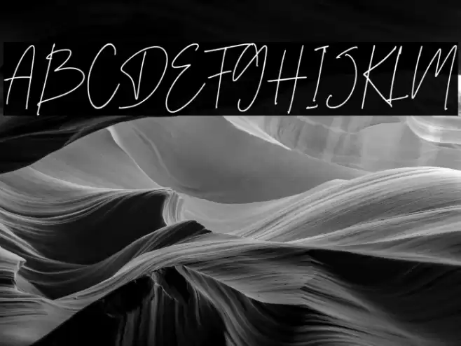 Daltana Demo Font examples