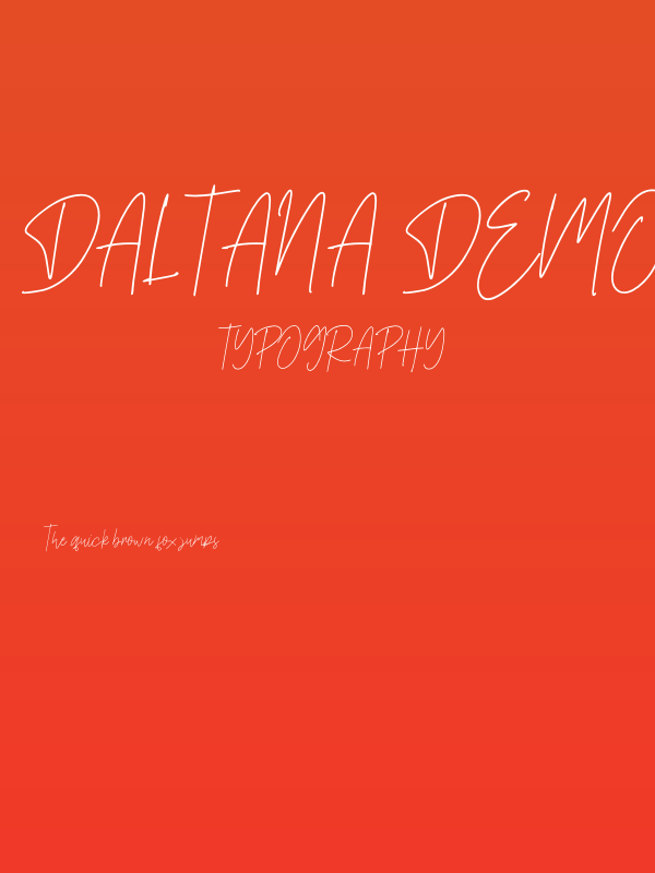 Daltana Demo Poster