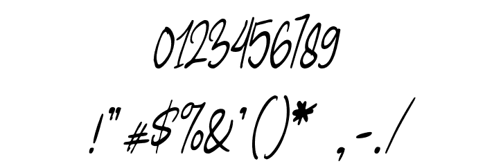 DalvatisDEMO-Regular Font OTHER CHARS