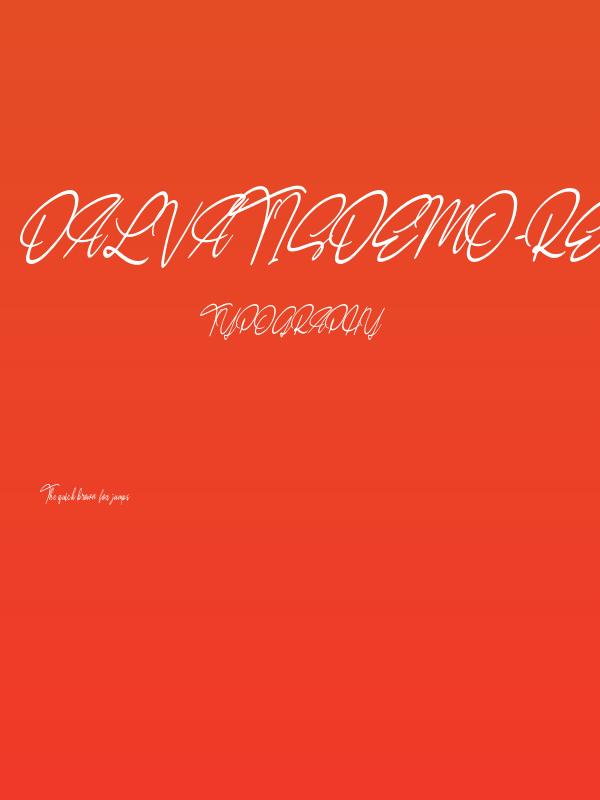 DalvatisDEMO-Regular Poster