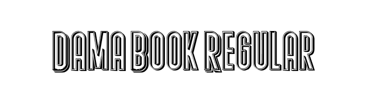 Dama Book Regular  font caratteri gratis