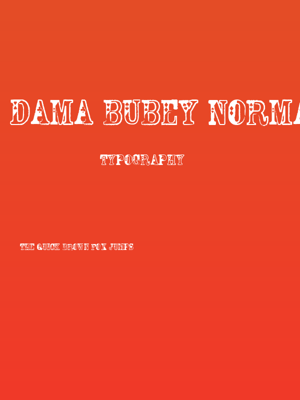Dama Bubey Normal Poster