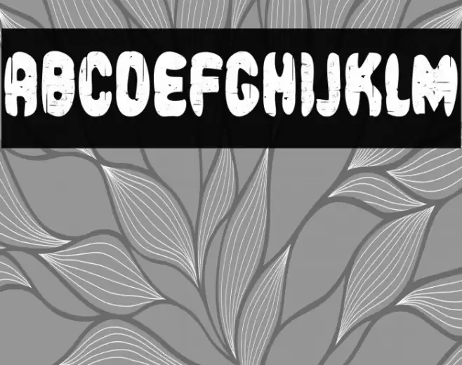 Damage Bold Font examples