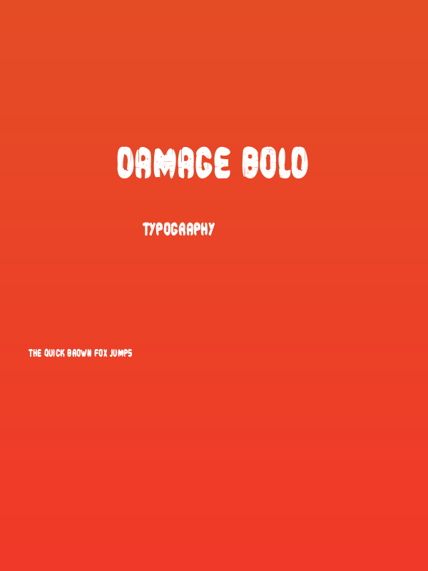 Damage Bold Poster
