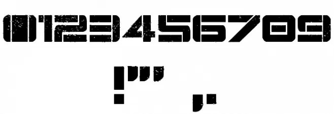 Damage Inc Font OTHER CHARS