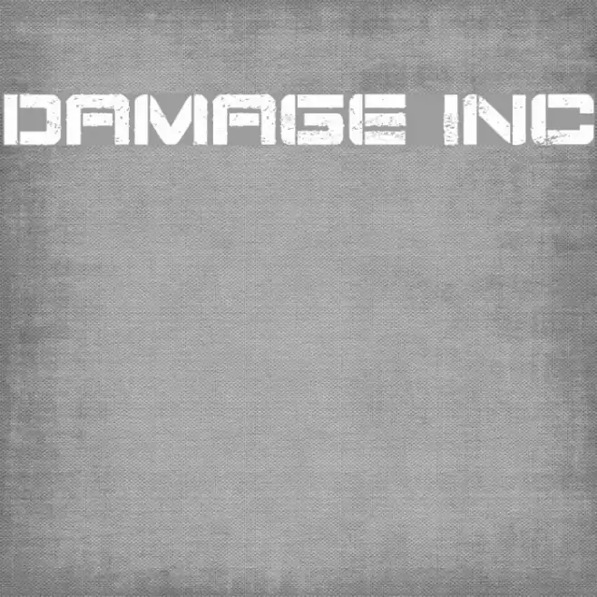 Damage Inc Font examples