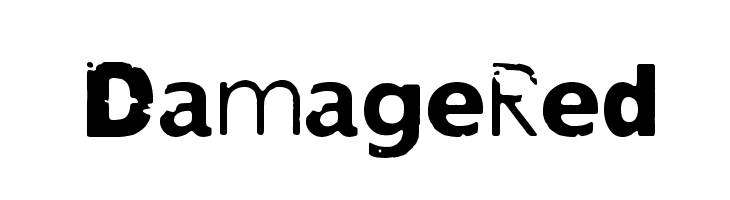 Damage Red Шрифта