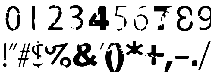 Damage Red Font OTHER CHARS
