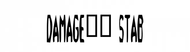 Damage!" Stab  baixar fontes gratis
