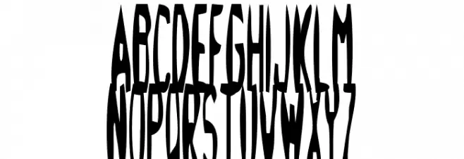 Damage!` Stab Schriftart Groß