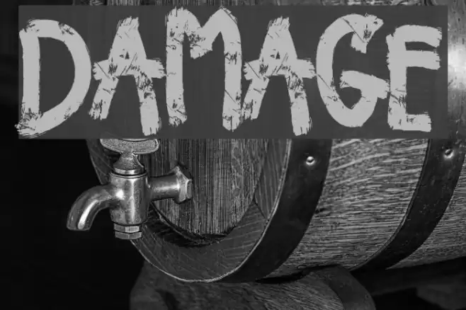Damage Font examples