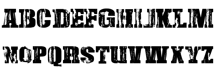 Damaged Serif Font LOWERCASE