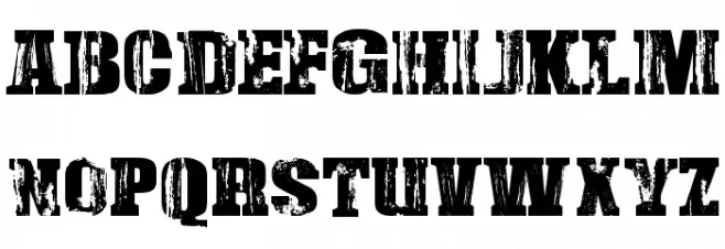 Damaged Serif Fuentes MINÚSCULAS