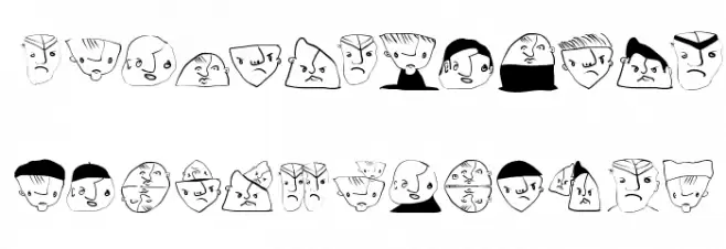 Damaged フォント 大文字