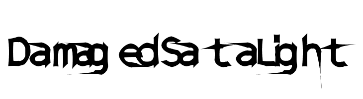 DamagedSataLight  font caratteri gratis