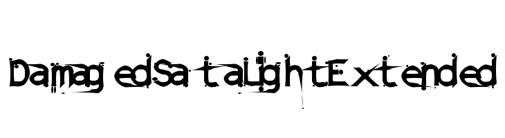 DamagedSataLightExtended  नि: शुल्क फ़ॉन्ट्स डाउनलोड