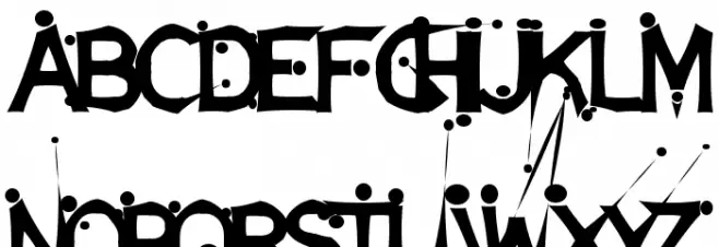 DamagedSataLightExtended Fonte MAIÚSCULAS