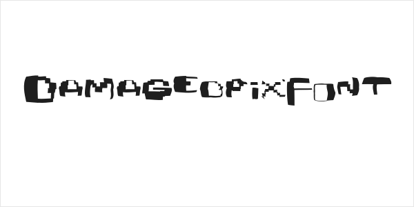 Damagedpixfont Logo