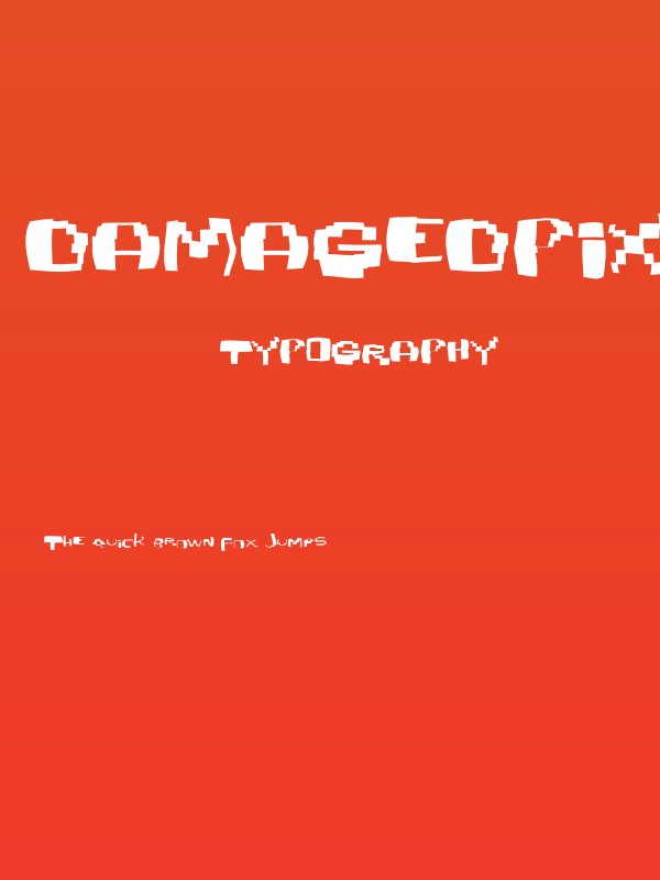 Damagedpixfont Poster