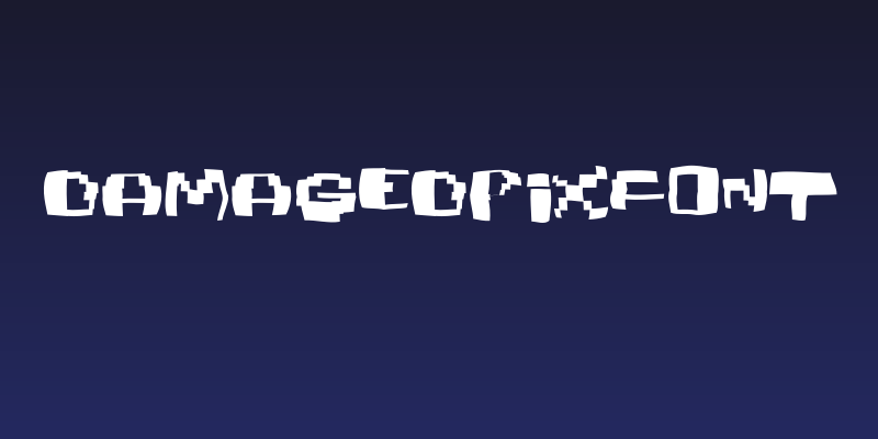 Damagedpixfont Social Header