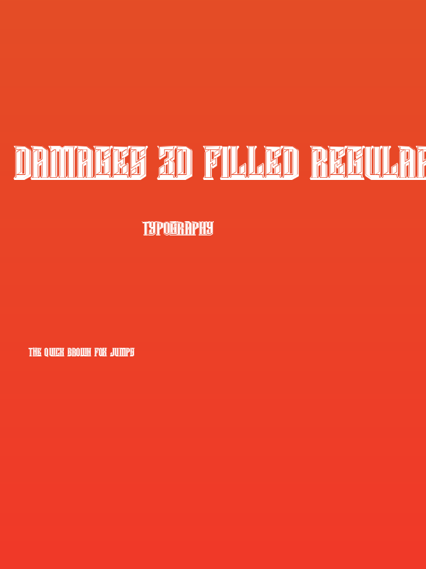 Damages 3D Filled Regular Poster