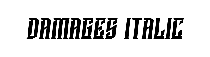 Damages Italic  नि: शुल्क फ़ॉन्ट्स डाउनलोड