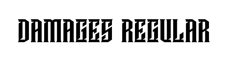 Damages Regular  font caratteri gratis