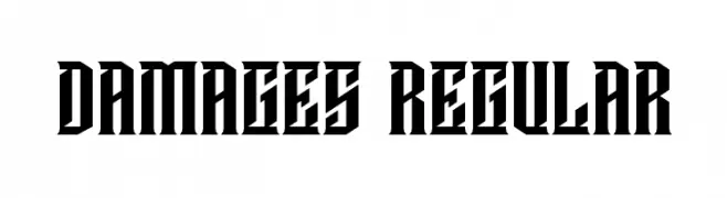 Damages Regular  Frei Schriftart Herunterladen