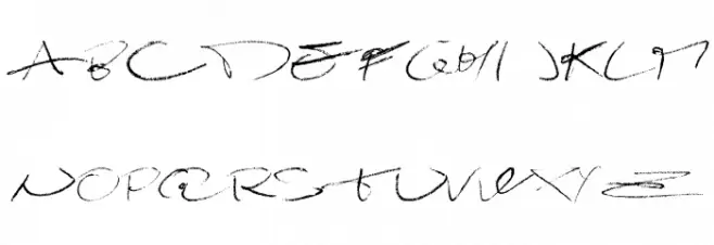 Damagrafik Script Regular Font Litere mari