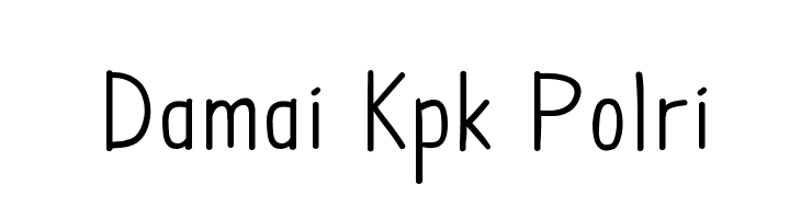 Damai Kpk Polri  font caratteri gratis