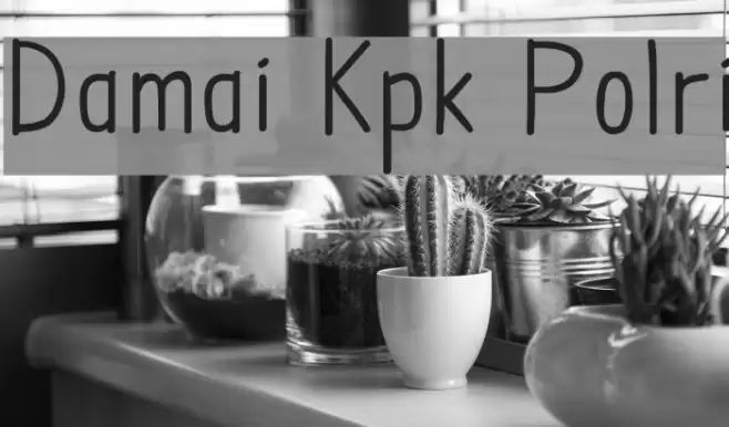 Damai Kpk Polri Font examples