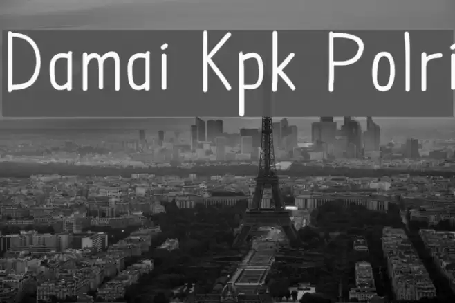 Damai Kpk Polri Font examples
